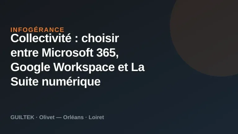 Collectivité : choisir entre Microsoft 365, Google Workspace et La Suite numérique
