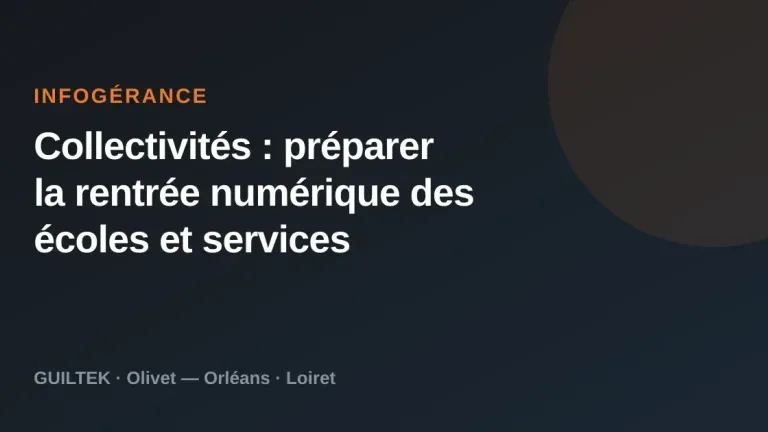 Collectivités : préparer la rentrée numérique des écoles et services