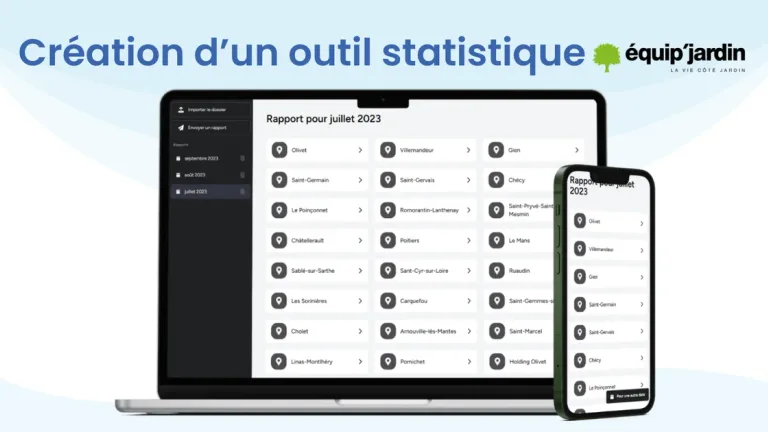 Création d'un outil Statistique pour équip'jardin