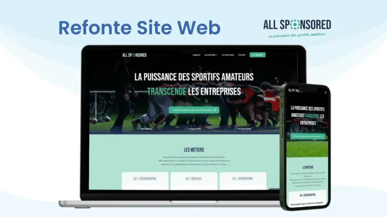 All Sponsored : Pour ses 5 ans, Nouvelle charte graphique, Nouveau site !