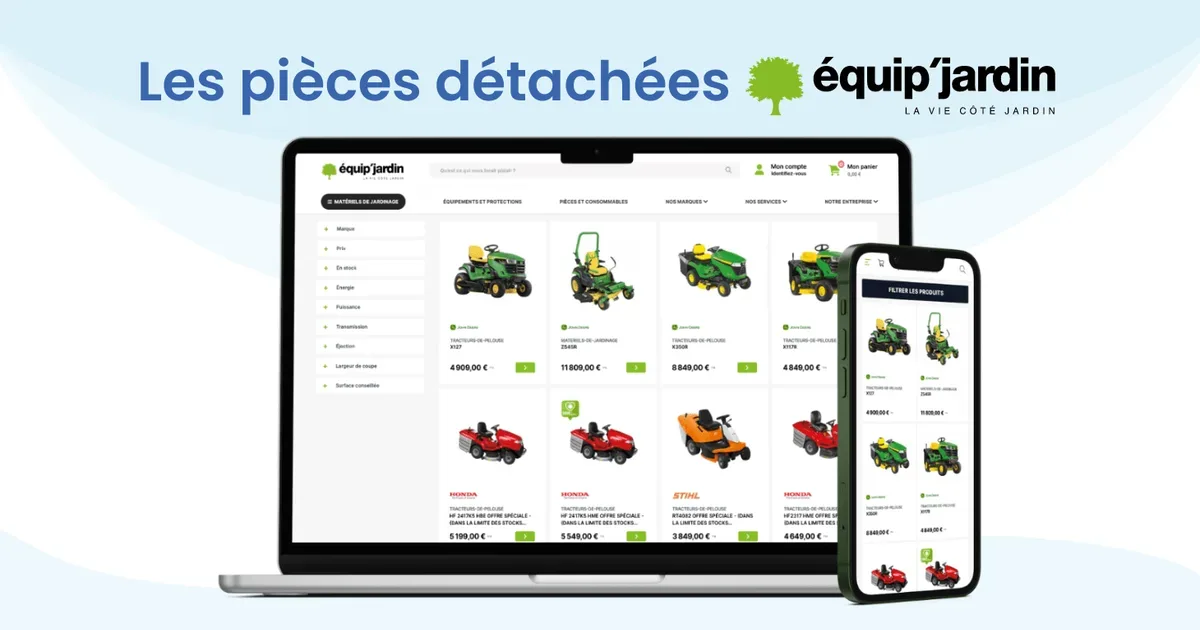 Nouveauté équip’jardin : Les pièces détachées