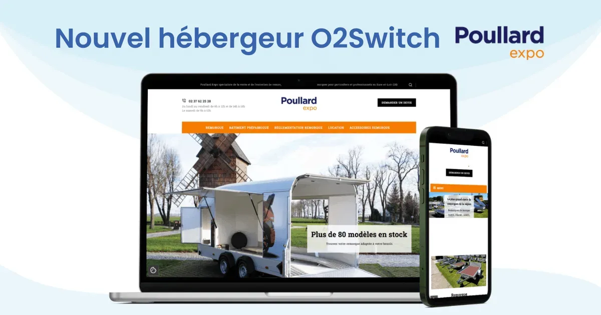 Poullard Expo : Migration de site web vers un O2Switch